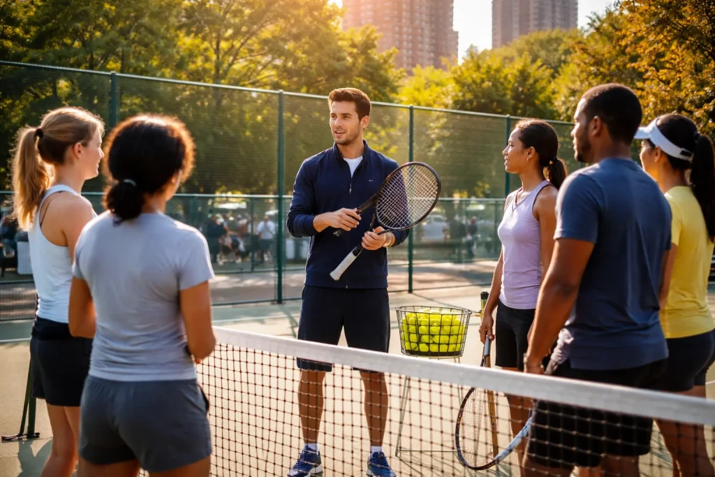 Pourquoi les cours de tennis gratuits sont-ils rares en ville ?